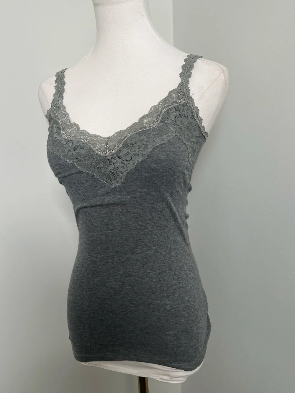 Vintage Abercrombie Lace Cami Y2K Bella Swan Elena Gilbert Tank XS - Picture 3 of 6